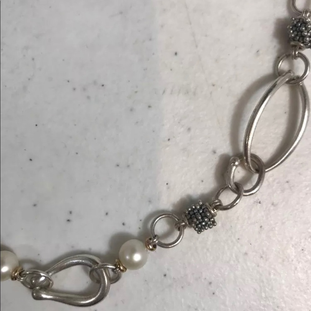 Signed Michael Dawkins .925 silver chain 14Kt Acc - Picture 4 of 8